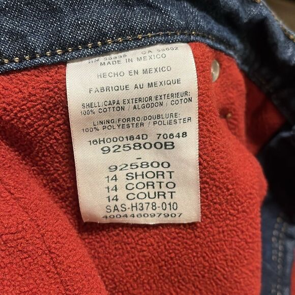 EXCELLENT CONDITION WOMEN’S CABELA FLEECE LINED JEANS SIZE 14 SHORT - Picture 4 of 5
